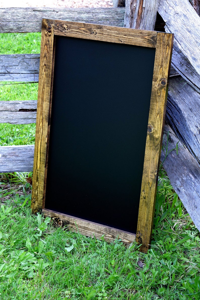 Large Rustic Framed Chalkboard Chalkboards Wedding Etsy