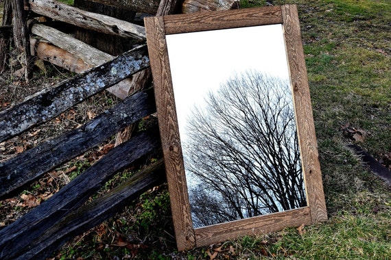 Rustic Natural Distressed Wood Mirrors Wildwest Barnwood Rustic Natural Distressed Wood Mirrors