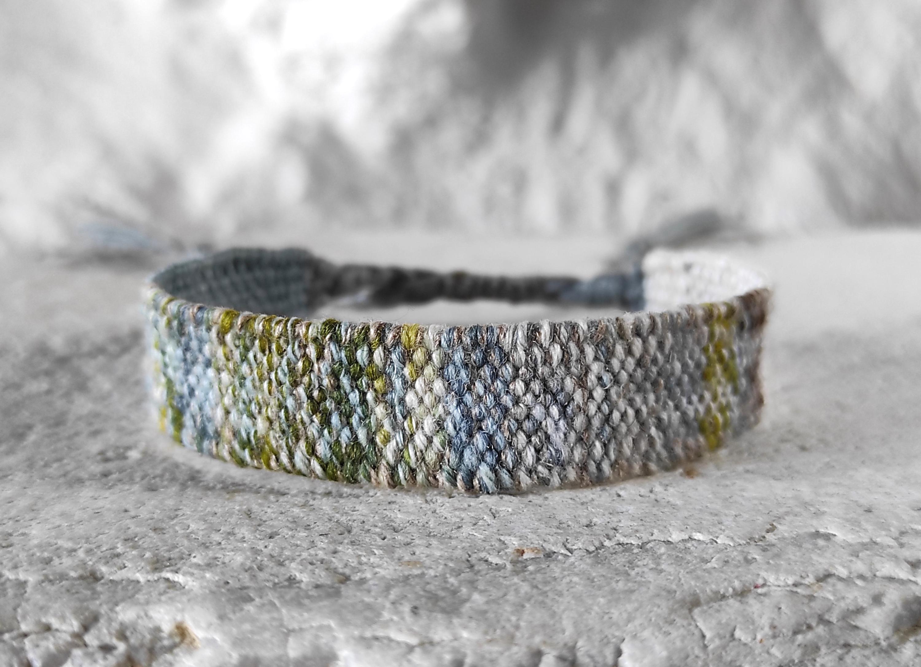 Blue Turquoise Textile Blues Woven Bracelet main image 0