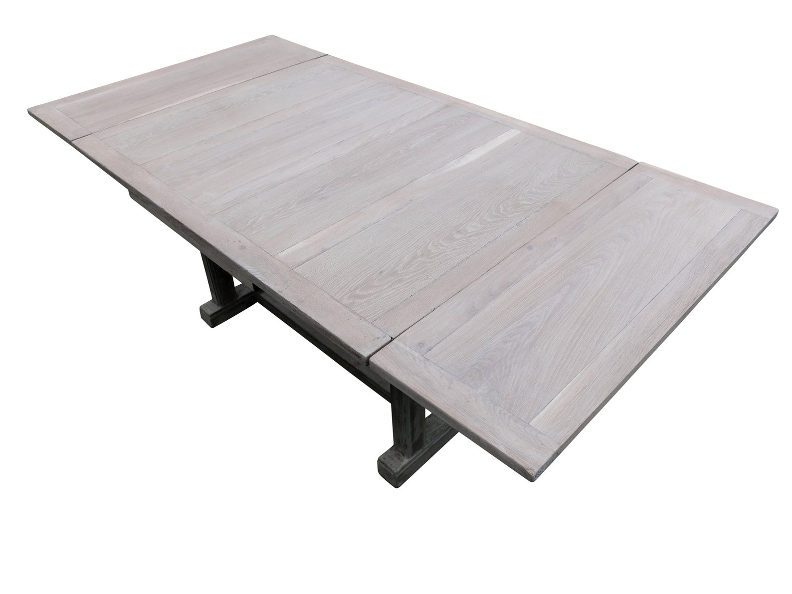 Extending Solid oak weathered Antique Dining Table | Etsy