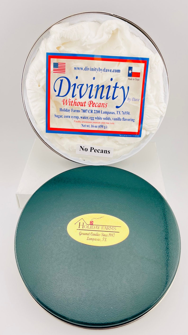 Divinity Container Llc 2.5 Lb. Divinity Gift Tin. Fluffy and Moist With a Wonderful Flavor ...