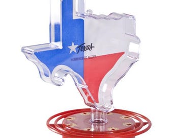 22oz Plastic Hummingbird Feeder Texas Shape
