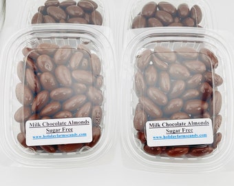 Chocolate Covered Almonds (Sugar Free) Milk or Dark