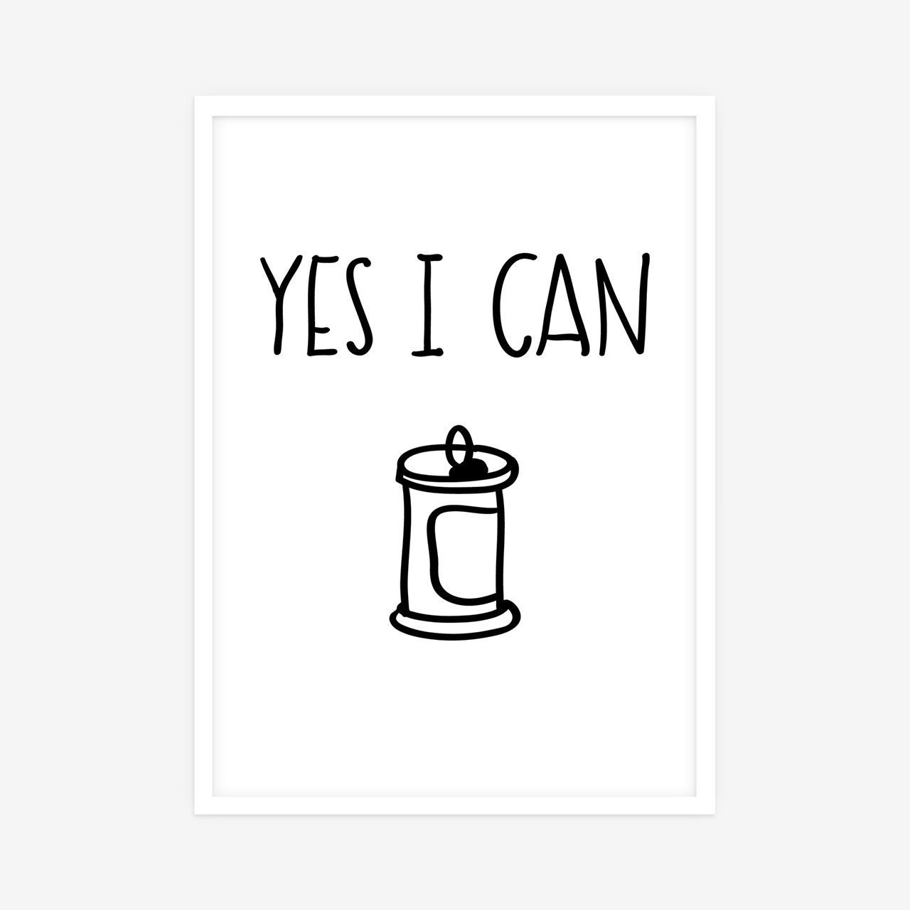 Yes I Can Quote Motivational Print Motivational Poster Etsy