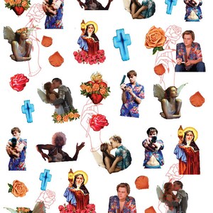 May include: A collage of images featuring a rose, a cross, and various people. The text "GLOSS Romeo +" is at the top of the image.