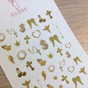 Golden |Nail Decals|