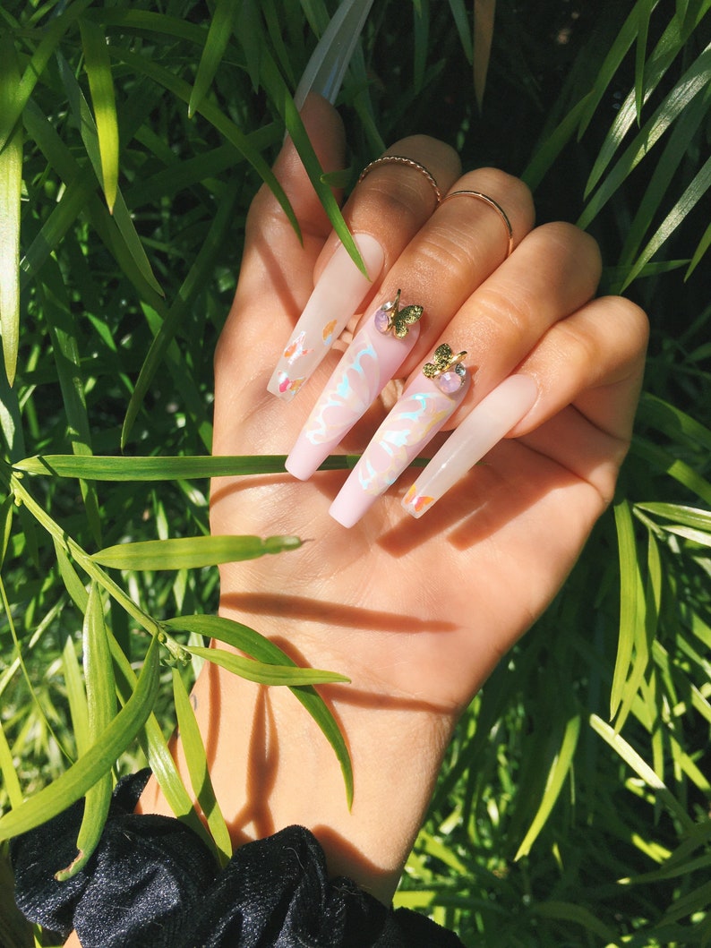 Butterfly 003 Butterfly Nail Stickers Nail Decals Etsy