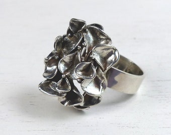 Stigbert Sweden Sterling silver Large Modernist ring Designer Signed ring size 8.5 vintage Swedish scandinavian jewelry