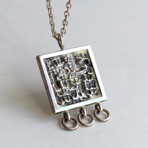 Jorma Laine Finland 830H Solid silver Modernist Necklace Nordic Kultateollisuus Ky Necklace 1971 vintage Finnish Scandinavian jewelry