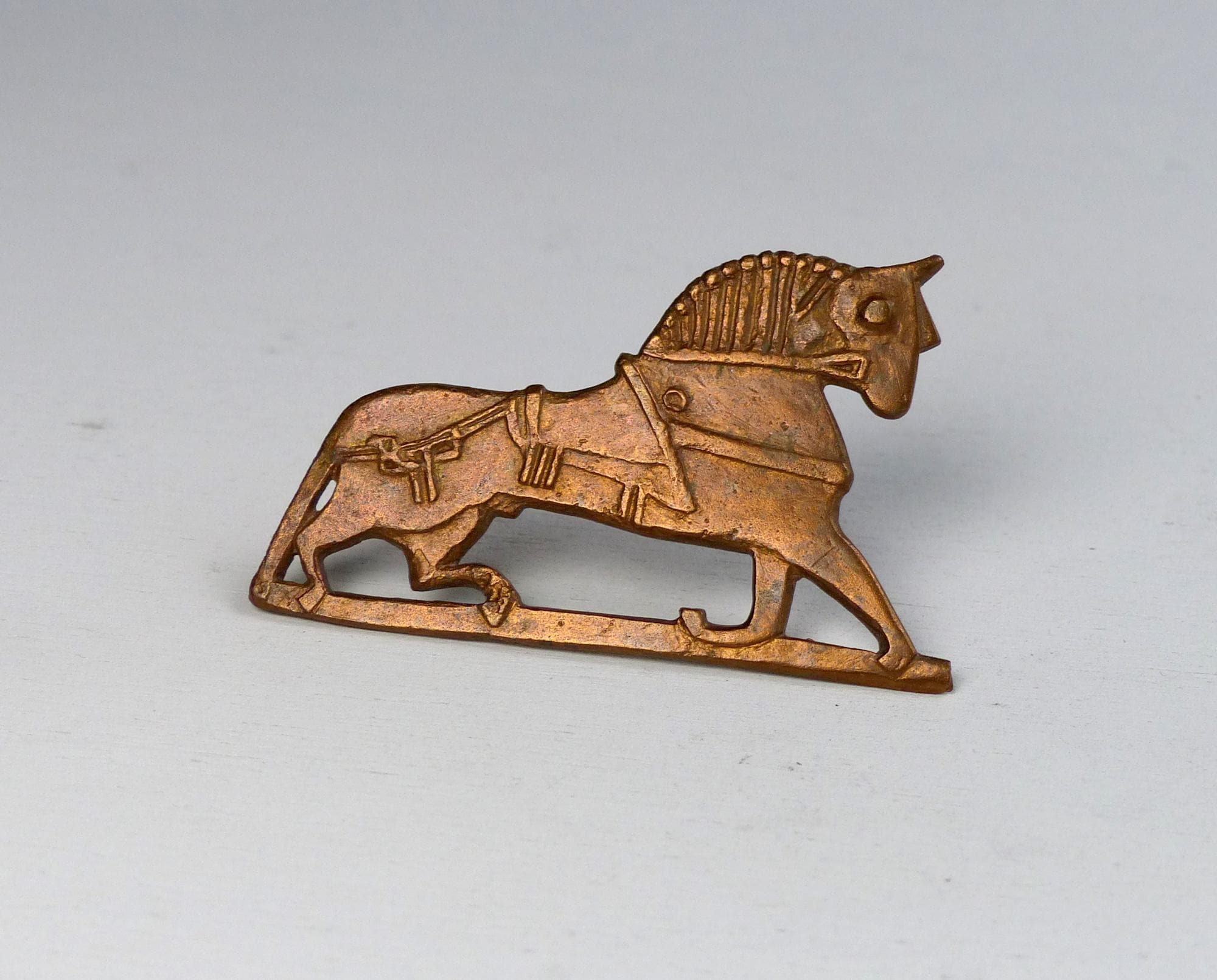 Viking Brooch 'Horse of the Ribe' 108 bronze Danish Viking Horse brooch Norse Mythology vintage Denmark Scandinavian jewelry Museum replica