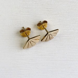 Pernille Corydon Danish Sterling silver gold plated Dawn Earrings Earsticks Daylight Collection Stud Earrings Denmark Scandinavian jewelry image 3