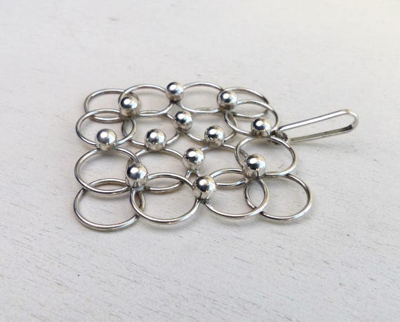 Modernist 830 Solid silver large pendant Nordic M… - image 4