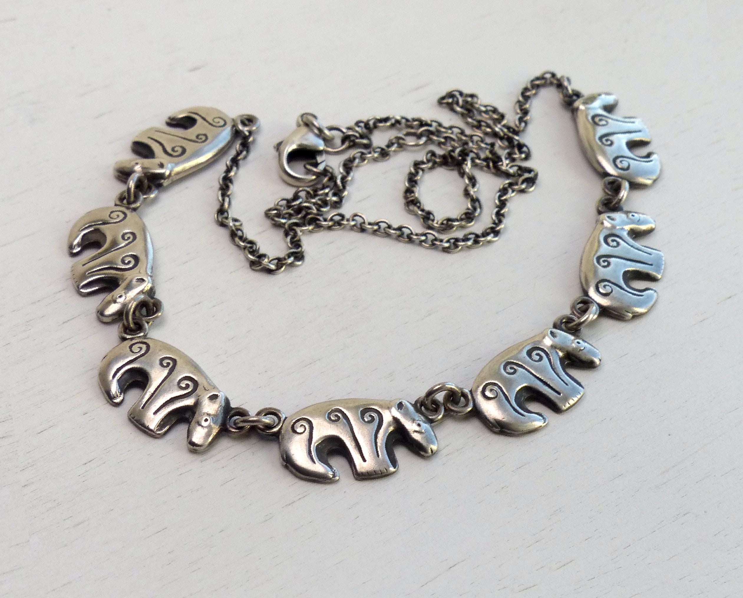 Kalevala Koru カレヴァラ コル フィンランド スターリング Kalevala Koru Finland 925 Sterling Silver Bear Necklace 18grams