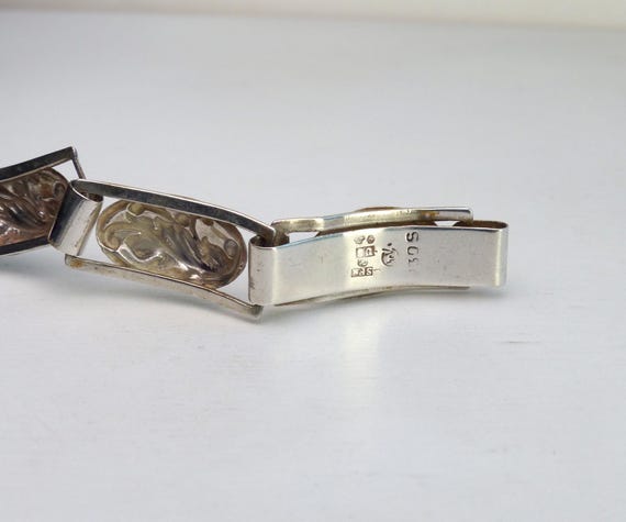 Christian Veilskov Denmark 830 Solid silver Flora… - image 5