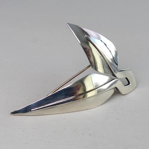 Anton Michelsen Sterling Silber Modernist Brosche 1954 Design Haglund dänisch Schweden skandinavischer Schmuck Pin modern Dänemark Brosche