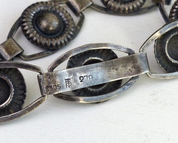 Antique Munksgaard Denmark 830 Solid silver Desig… - image 4