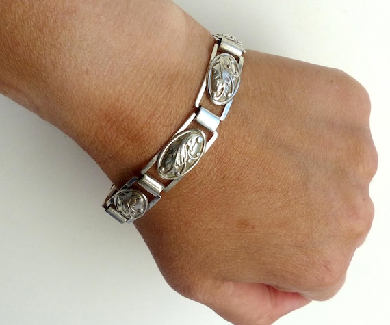 Christian Veilskov Denmark 830 Solid silver Flora… - image 8