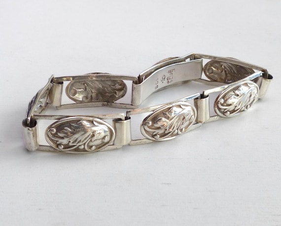 Christian Veilskov Denmark 830 Solid silver Flora… - image 4