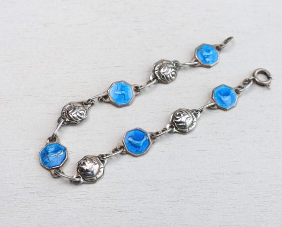 Antique 830 Solid silver Enamel Religious Christe… - image 3