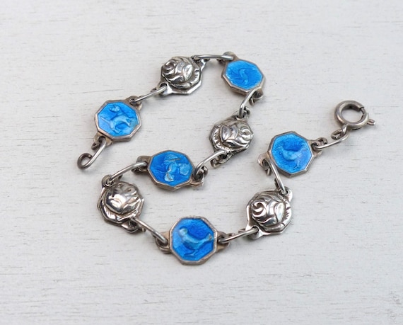 Antique 830 Solid silver Enamel Religious Christe… - image 2