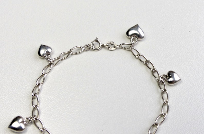 Aagaard Danish sterling Silver Hearts Bracelet small size chain Bracelet JAa Denmark Scandinavian jewelry Kids Heart charm Bracelet Jens J