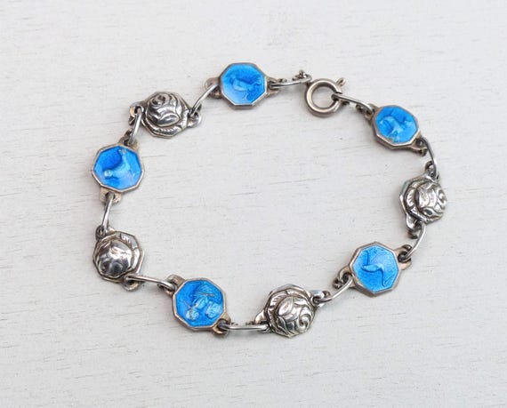 Antique 830 Solid silver Enamel Religious Christe… - image 1