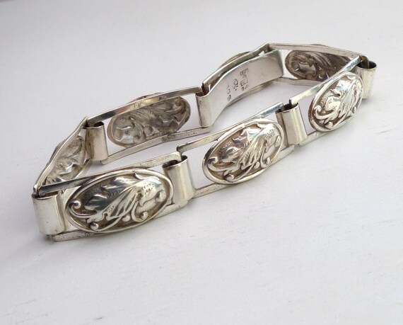 Christian Veilskov Denmark 830 Solid silver Flora… - image 3