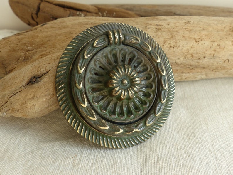 Antique Brass Dresser Pull Victorian Drawer Pull Knob Etsy