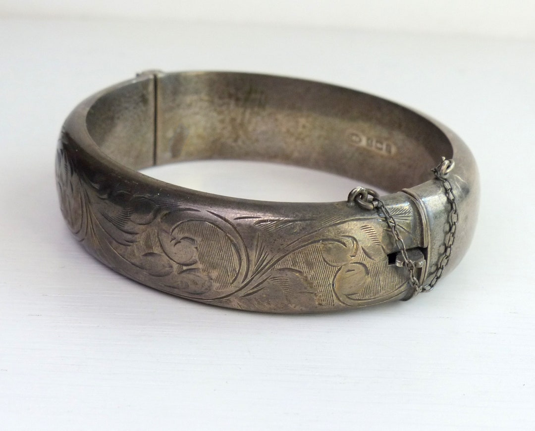 Smith Ewen S E Sterling Silver Hallmarked Birmingham 1968 Bangle Bracelet Modern Hinged Bracelet Vintage English British Jewelry Etsy Canada