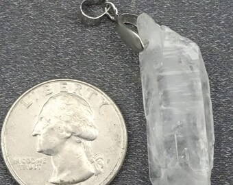 Faden Quartz Crystal Pendant, Pakistan - Mineral Specimen for Sale