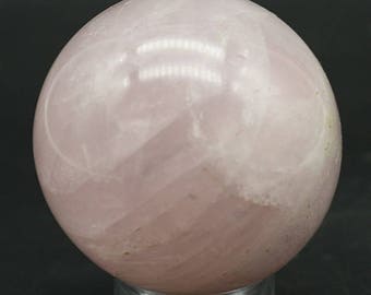 Polished Rose Quartz Sphere, Brazil - Mineral Specimen for Sale