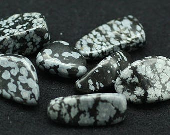 ONE Bag of Snowflake Obsidian polished nuggets - Mineral Specimens/Gemstones for Sale