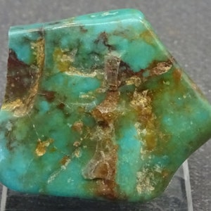 Polished Turquoise Nugget, Mexico Mineral Specimen for Sale image 3