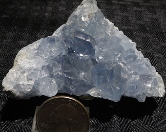 Baby blue Celestite crystals, Madagascar  - Mineral Specimen for Sale