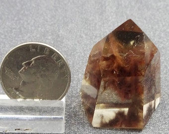 Included polished Quartz crystal - Mineral Specimen for Sale