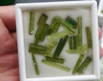 Box of Elbaite Tourmaline Crystals, Pakistan Mineral Specimen for Sale