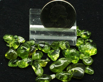 Tumbled and Polished Peridot, Mineral Specimens for Sale