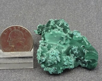 Malachite on Cuprite Crystals, Mexico - Mineral Specimen for Sale