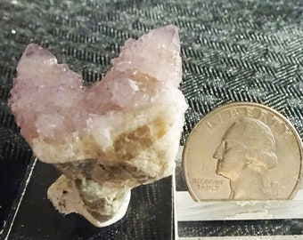 Lavender 'Spirit' Amethyst quartz crystal cluster, South Africa - Mineral Specimen for Sale
