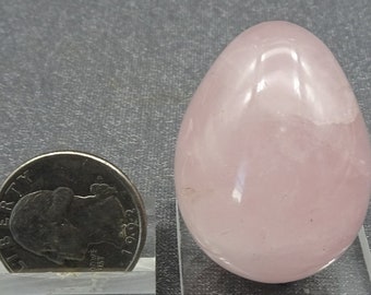 Rose Quartz Egg, Madagascar, Decorator Piece, Mineral Specimen for sale