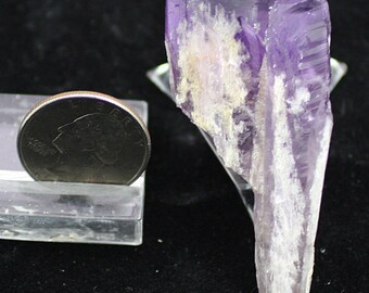 Dragons Tooth Amethyst Crystal pair, Brazil - Mineral Specimen for Sale