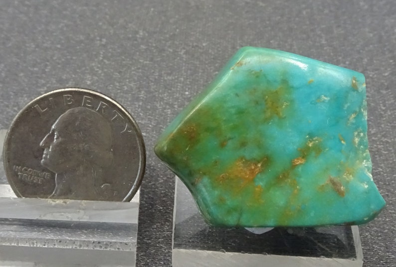 Polished Turquoise Nugget, Mexico Mineral Specimen for Sale image 1