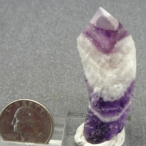 Chevron Amethyst Crystal, Brazil - Mineral Specimen for Sale