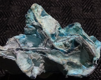 Chrysocolla on Native Copper, Indonesia - Mineral Specimen for Sale