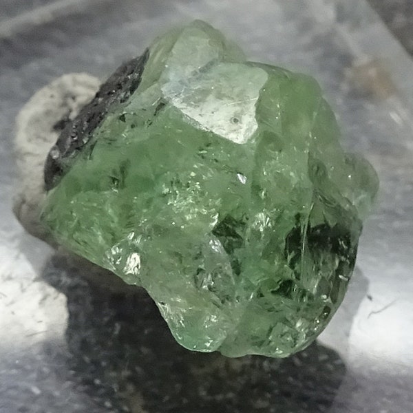 Gem Tsavorite Garnet Crystal, Tanzania - Mineral Specimen for Sale