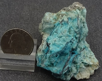 Chrysocolla on Native Copper, Indonesia - Mineral Specimen for Sale