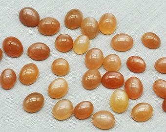 Gem peach Moonstone Cabachons - Mineral Specimens/Gemstones for Sale