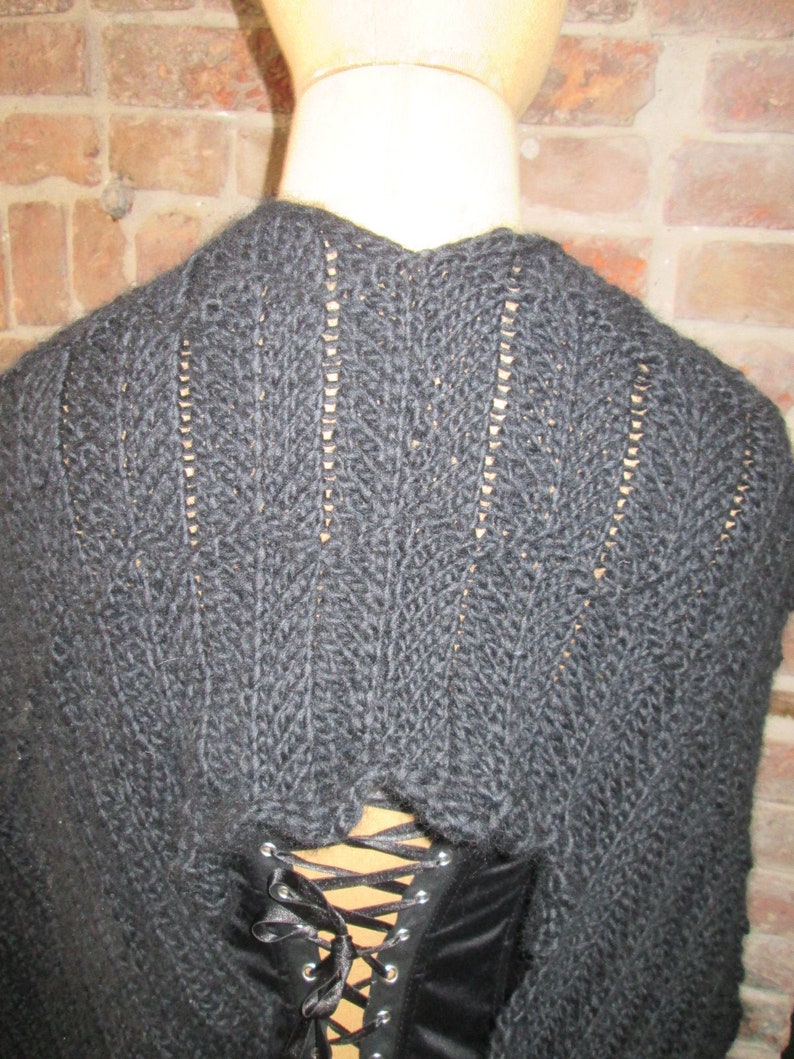 Knitting pattern gothic angel wing shawl Etsy