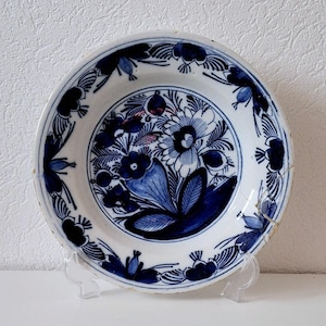 アンティーク　デルフト陶器　5皿セット アンティーク デルフト陶器 5皿セット アンティーク デルフト