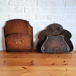 Porta cartas de madera, porta cartas, buzón de correspondencia